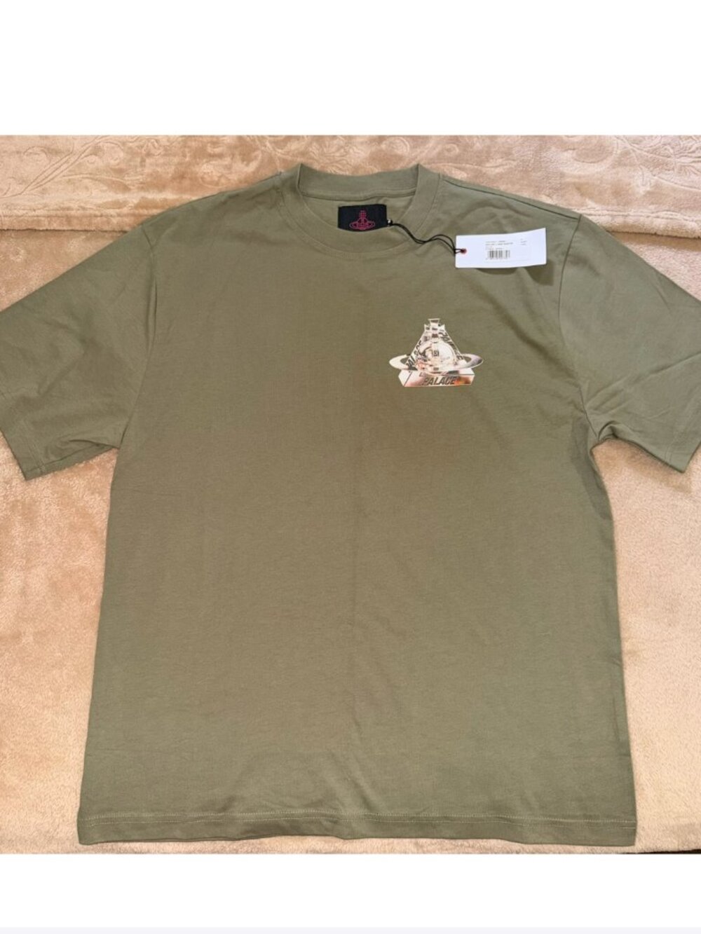 Palace x Vivienne Westwood T-Shirt Olive/Green, Size M